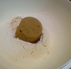 This is a brown sugar sandcastle.