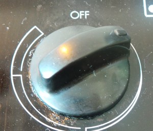 Turn your heat to the lowest level you can.