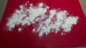 Prepare a surface with flour.