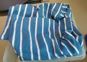 Wrap your hot scones in a cloth to cool.