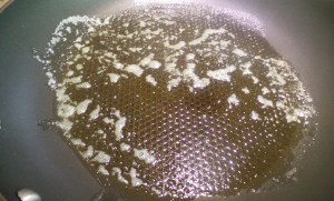 melt your frying fat.