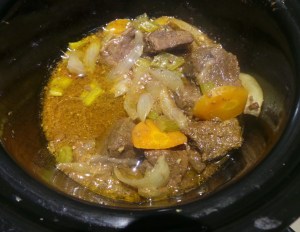 The liquid in this casserole needs thickening to reach "comfort food" status.