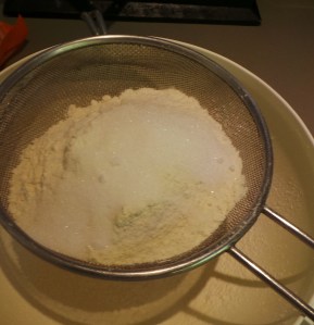 Sift your dry ingredients together