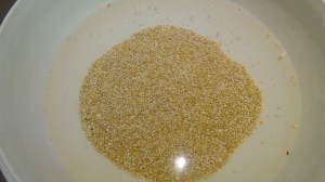 The same bowl, two rinses later.