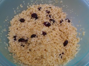 Add the cranberries.