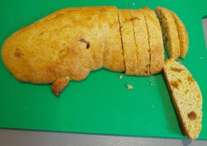Slicing biscotti