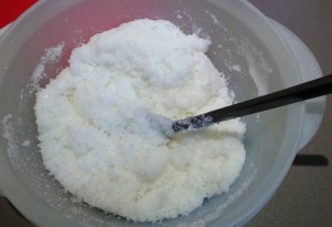 You're looking for something that looks like a gritty toothpaste.