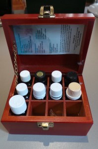 My little stash of essential oils.