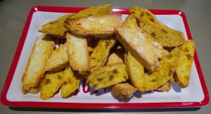 Christmas biscotti platter