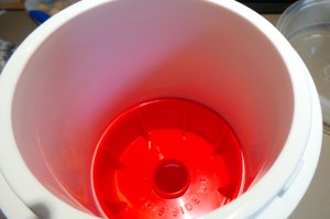 You simply half fill it with boiling water.