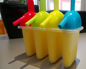 The popsicle moulds were bought at Aldi...