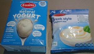 Packet yoghurt mixes can be handy but not terribly economical...