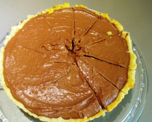 The finished pie, before garnishing.