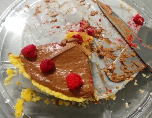 What it looked like 5 minutes after I served it ...