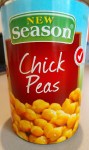 A tin of chickpeas.