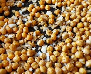 Introduce your chickpeas to the other flavours.