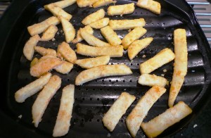 Place them on the tray and pop them in the oven.