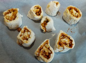 Place your scrolls on a tray.