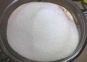 Sugar. Actual sugar. Not salt.