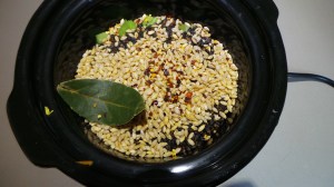 Pearled and black barley.