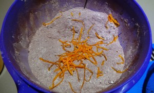 Add orange zest.