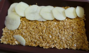 Cover your base with overlapping slices of apple.