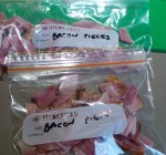 Bacon pieces