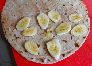 Start filling your quesadilla.