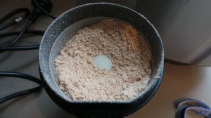 Dried mushroom powder.