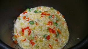 Pressure cooker risotto.