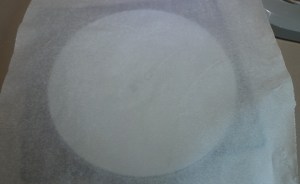 Take a piece of baking paper