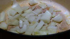 Diced onion.