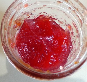 ...and the jam left when I was finished.